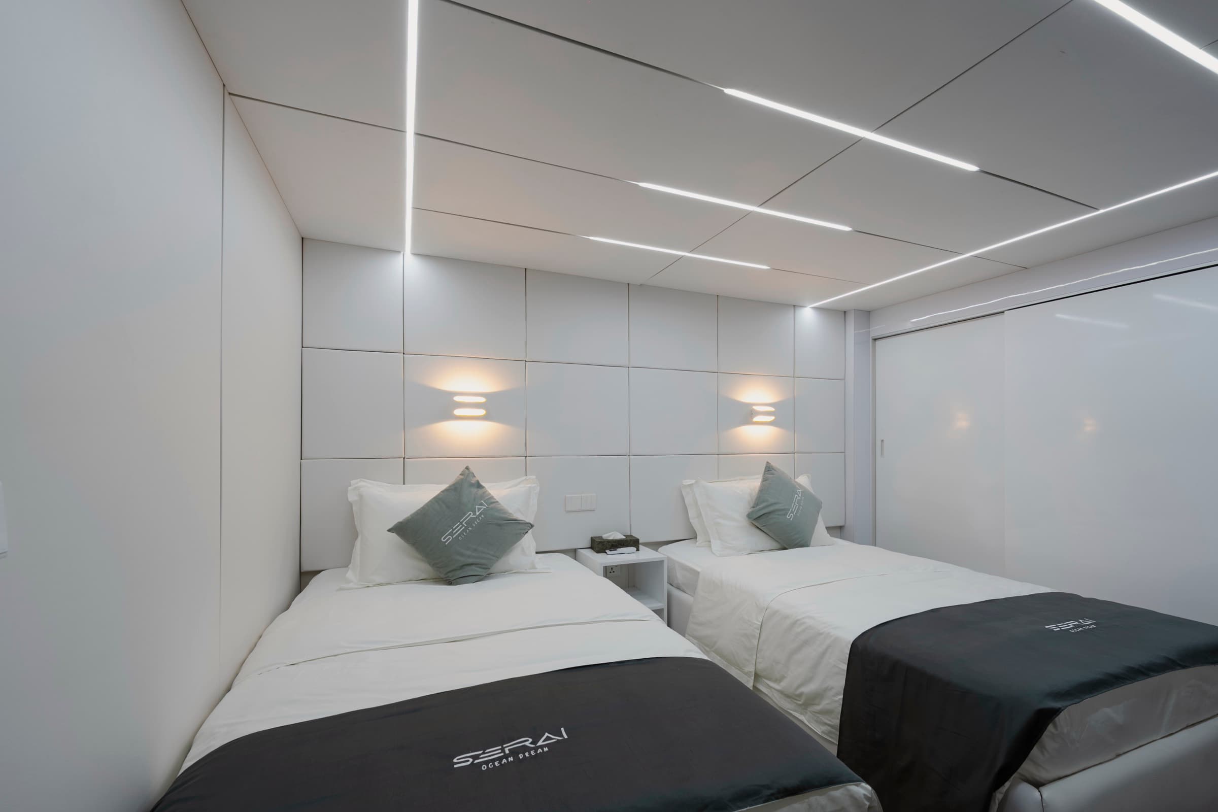 Deluxe cabin interior details